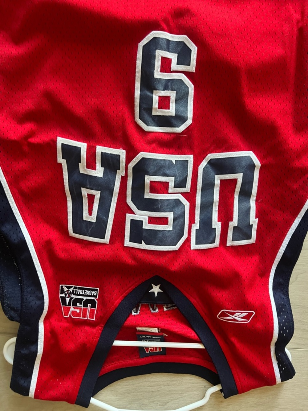 Lebron James 2004 Reebok USA Basketball Jersey #9 - Picture 2 of 4